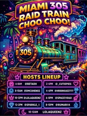 LOLAQUEENZ🦄MIAMI 305 RAID TRAIN🚂MARATHON